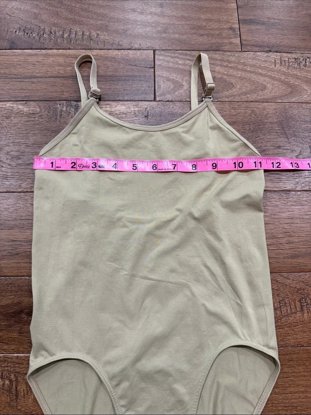 Stelle Girls Nude Camisole Leotard Adjustable Straps - Size L